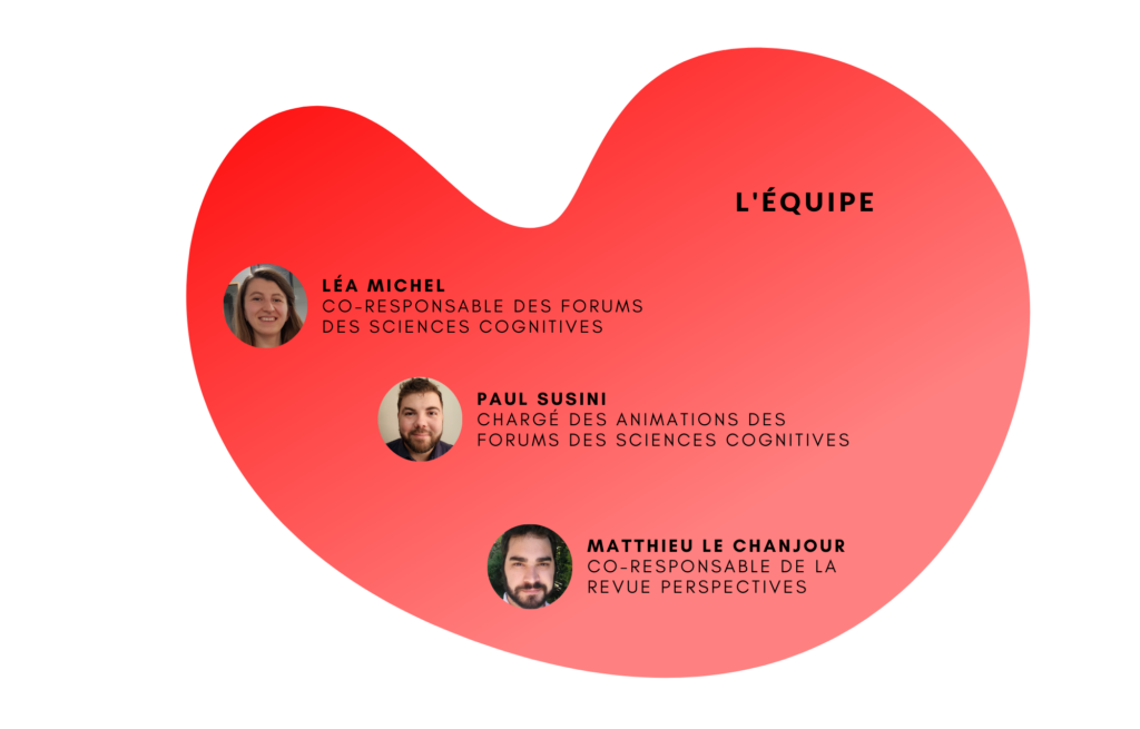 Présentation de l'équipe du pôle écosystème et cohésion composé de Léa, Paul et Matthieu